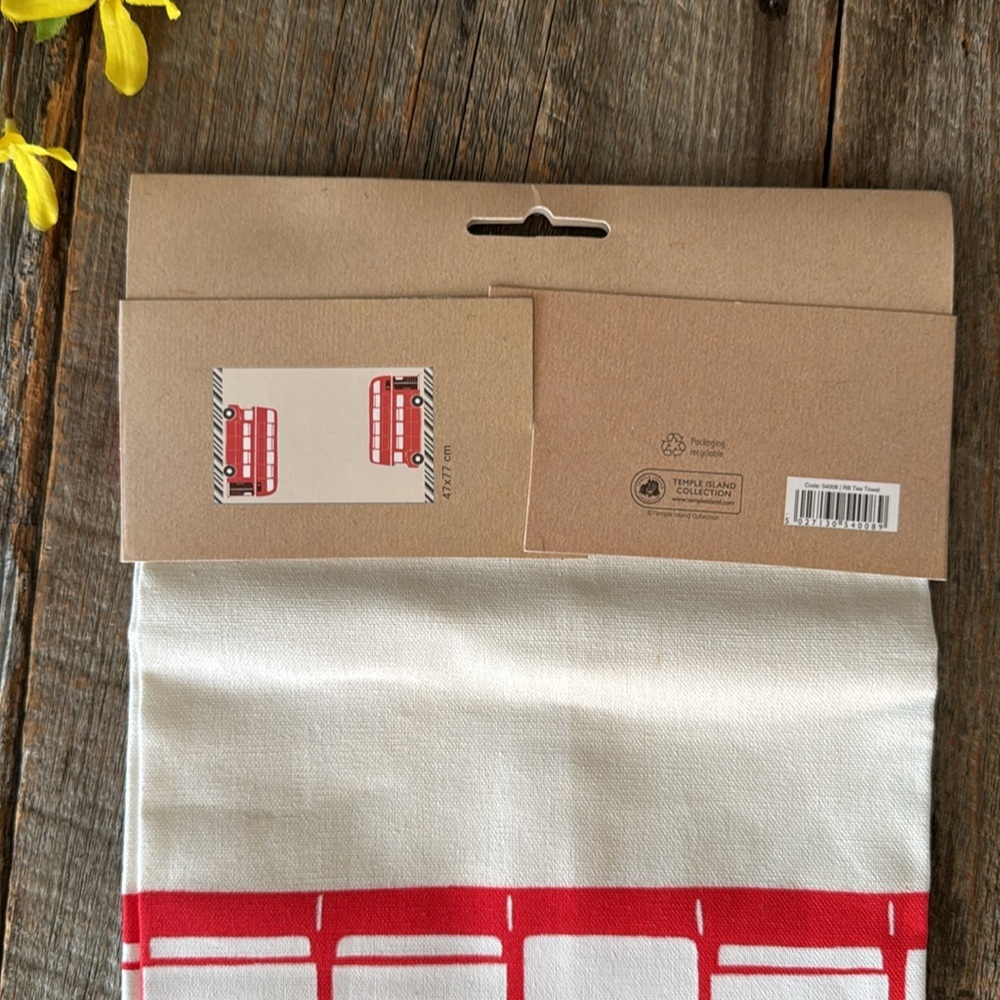 Canvas London Villages Tote Bag & London Red Bus Tea Towel - Picture 7 of 9